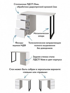 Стол письменный Эконом стандарт С-401 в Сысерти - sysert.mebel24.online | фото 6