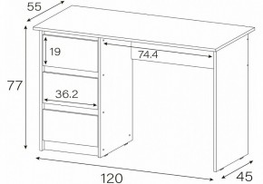 Стол письменный Идена в Сысерти - sysert.mebel24.online | фото 4