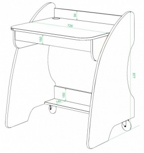 Стол письменный СК-13 в Сысерти - sysert.mebel24.online | фото 2