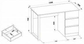 Стол письменный СПм-205 в Сысерти - sysert.mebel24.online | фото 4