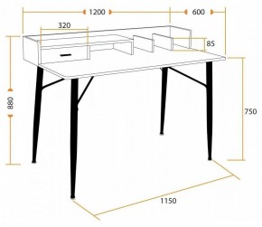 Стол письменный WD-13 в Сысерти - sysert.mebel24.online | фото