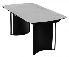 Стол RASMUS 160 TL-45 Белый мрамор, испанская керамика / черный каркас, ®DISAUR в Сысерти - sysert.mebel24.online | фото 3