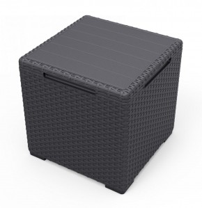 Стол с функцией хранения Виго (Vigo storage box) графит в Сысерти - sysert.mebel24.online | фото 2