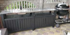 Столик для барбекю 415 Л (Unity Chef 415 L) графит в Сысерти - sysert.mebel24.online | фото 1