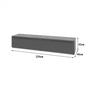 СТОУН С72 Тумба ТВ (золотой дуб/графит) в Сысерти - sysert.mebel24.online | фото 2