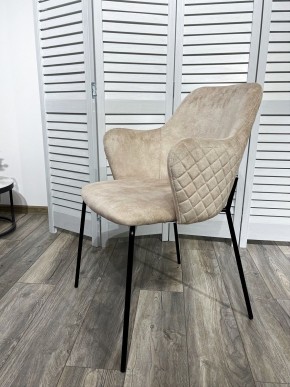 Стул AMARETTO VBP206 античный светло-бежевый, велюр без пальчикового эффекта /черный каркас, М-City в Сысерти - sysert.mebel24.online | фото 7