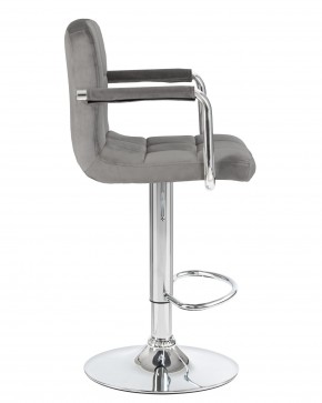 Стул барный DOBRIN KRUGER ARM, серый велюр (MJ9-75) в Сысерти - sysert.mebel24.online | фото 3