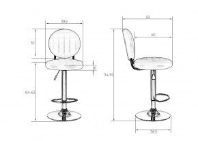 Стул барный DOBRIN MOLLY, чёрный в Сысерти - sysert.mebel24.online | фото 7