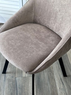 Стул CASA, 360 град. поворот. B5 Капучино, велюр / черный каркас,М-City в Сысерти - sysert.mebel24.online | фото 3