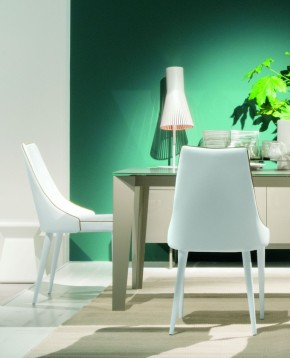 Стул CLARA 40.11 (TR505 white with sand cordonet, экокожа) в Сысерти - sysert.mebel24.online | фото 2