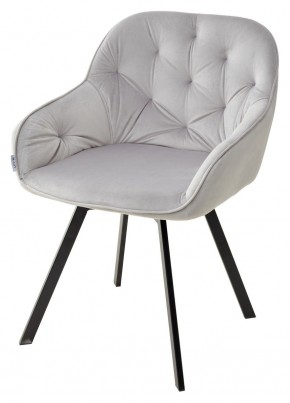 Стул GALE 360 град. поворот. BLUVEL-03 LIGHT GREY, велюр/ черный каркас, М-City в Сысерти - sysert.mebel24.online | фото 1