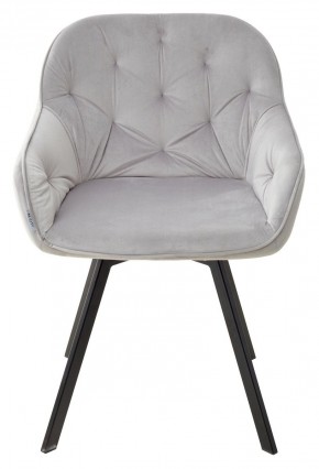 Стул GALE 360 град. поворот. BLUVEL-03 LIGHT GREY, велюр/ черный каркас, М-City в Сысерти - sysert.mebel24.online | фото 3