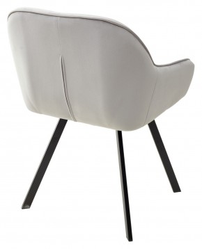 Стул GALE 360 град. поворот. BLUVEL-03 LIGHT GREY, велюр/ черный каркас, М-City в Сысерти - sysert.mebel24.online | фото 4