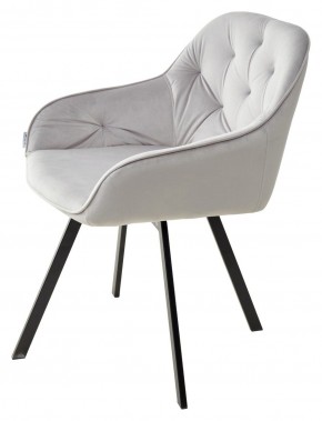 Стул GALE 360 град. поворот. BLUVEL-03 LIGHT GREY, велюр/ черный каркас, М-City в Сысерти - sysert.mebel24.online | фото 5