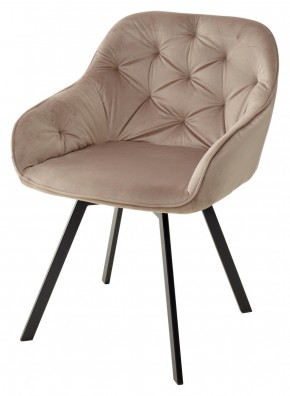 Стул GALE 360 град. поворот. BLUVEL-40 BEIGE, велюр/ черный каркас, М-City в Сысерти - sysert.mebel24.online | фото 1