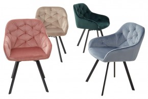 Стул GALE 360 град. поворот. BLUVEL-40 BEIGE, велюр/ черный каркас, М-City в Сысерти - sysert.mebel24.online | фото 3