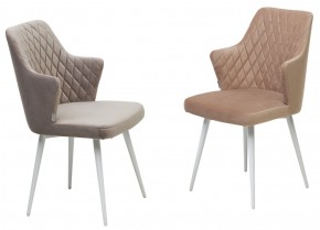 Стул HERMAN 360 град. БЕЖЕВЫЙ #5, велюр / белый каркас М-City в Сысерти - sysert.mebel24.online | фото 6