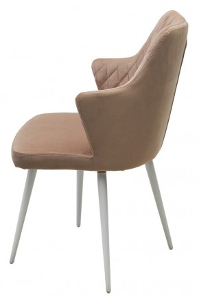 Стул HERMAN 360 град. БЕЖЕВЫЙ #5, велюр / белый каркас М-City в Сысерти - sysert.mebel24.online | фото 8
