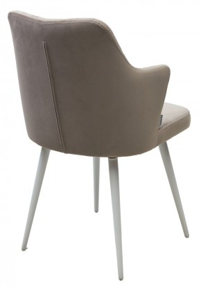 Стул HERMAN 360 град. ЛАТТЕ #25, велюр / белый каркас М-City в Сысерти - sysert.mebel24.online | фото 5