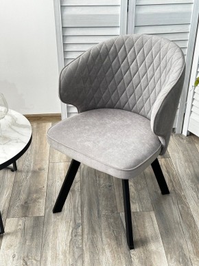 Стул SKAT 360 град. поворот. B22 Серый, велюр / черный каркас, М-City в Сысерти - sysert.mebel24.online | фото 3