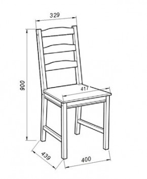 Стул Вествик, массив сосны, цвет белый в Сысерти - sysert.mebel24.online | фото 3