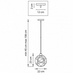 Светильник на штанге Lightstar Gabbia 732417 в Сысерти - sysert.mebel24.online | фото 2