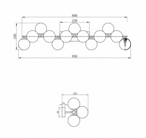Светильник на штанге Maytoni Dallas MOD547WL-13CH в Сысерти - sysert.mebel24.online | фото 3
