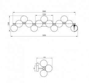 Светильник на штанге Maytoni Dallas MOD547WL-13G в Сысерти - sysert.mebel24.online | фото 3