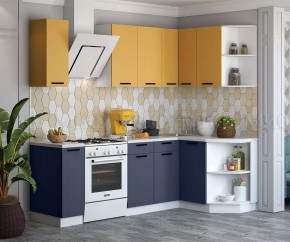 ТЕХНО Кухонный гарнитур угловой 1,7х1,3 м Компоновка №6 в Сысерти - sysert.mebel24.online | фото 2