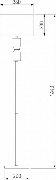 Торшер Eurosvet Caprera 01154/1 никель в Сысерти - sysert.mebel24.online | фото 2