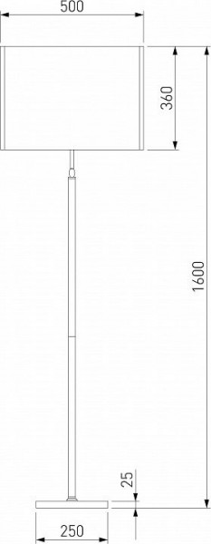 Торшер Eurosvet Notturno 01163/1 латунь в Сысерти - sysert.mebel24.online | фото 2