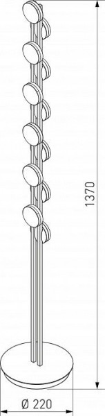 Торшер Eurosvet Tapioca 90332/12 черный в Сысерти - sysert.mebel24.online | фото 4