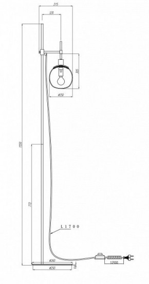 Торшер Maytoni Erich MOD221-FL-01-G в Сысерти - sysert.mebel24.online | фото 5