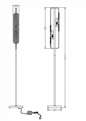 Торшер Maytoni Marmo MOD099FL-02G в Сысерти - sysert.mebel24.online | фото 2