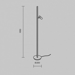 Торшер Maytoni Thin MOD395FL-L28BS3K в Сысерти - sysert.mebel24.online | фото 4