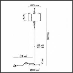 Торшер Odeon Light Margaret 4895/3F в Сысерти - sysert.mebel24.online | фото 5