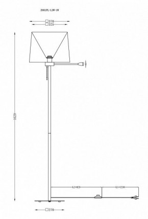 Торшер с подсветкой Maytoni Farel Z001FL-L3W-1W в Сысерти - sysert.mebel24.online | фото 3