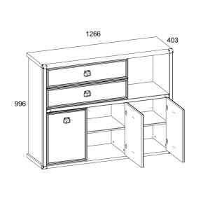 Тумба 3D2SN, MAGELLAN, цвет Сосна винтаж в Сысерти - sysert.mebel24.online | фото 2