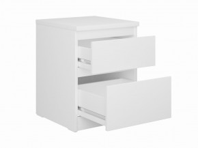 Тумба КАСТОР малая с двумя ящиками, цвет белый в Сысерти - sysert.mebel24.online | фото 2