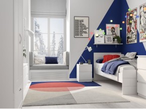 Тумба КАСТОР малая с двумя ящиками, цвет белый в Сысерти - sysert.mebel24.online | фото 3