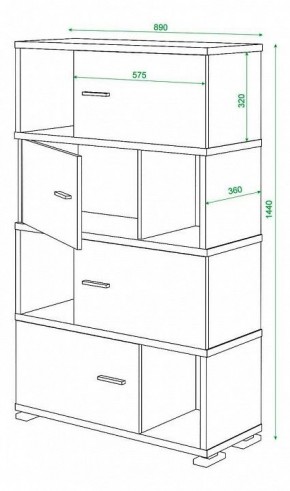 Тумба комбинированная Домино СБ-30/4 в Сысерти - sysert.mebel24.online | фото 3