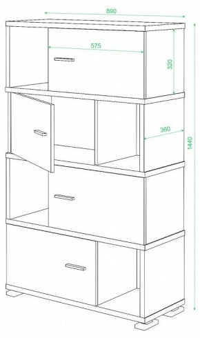 Тумба комбинированная СБ-30/4 в Сысерти - sysert.mebel24.online | фото 2