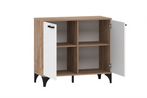 Тумба НМ 013.78 "Марсель" (Меренга/Дуб Крафт Табачный) в Сысерти - sysert.mebel24.online | фото 2