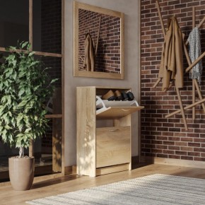 Тумба ОРИОН с двумя полками для обуви, цвет Дуб Сонома в Сысерти - sysert.mebel24.online | фото 4