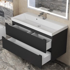 Тумба под раковину Uperwood Tanos 100 см, подвесная, черная матовая в Сысерти - sysert.mebel24.online | фото 10