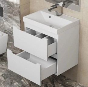 Тумба под раковину Uperwood Tanos 50 см, подвесная, белая матовая в Сысерти - sysert.mebel24.online | фото 3