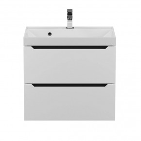 Тумба под раковину Uperwood Tanos 60 см, подвесная, белая/графит в Сысерти - sysert.mebel24.online | фото 8