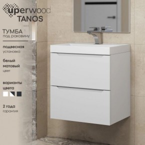 Тумба под раковину Uperwood Tanos 70 см, подвесная, белая матовая в Сысерти - sysert.mebel24.online | фото 5