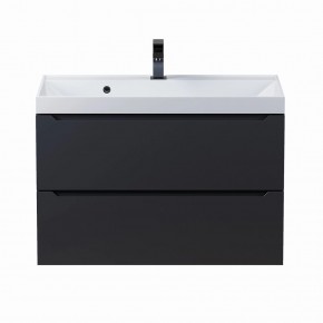 Тумба под раковину Uperwood Tanos 80 см, подвесная, черная матовая в Сысерти - sysert.mebel24.online | фото 8