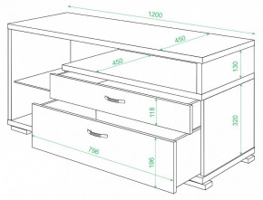 Тумба под ТВ ТК-10 М в Сысерти - sysert.mebel24.online | фото 2